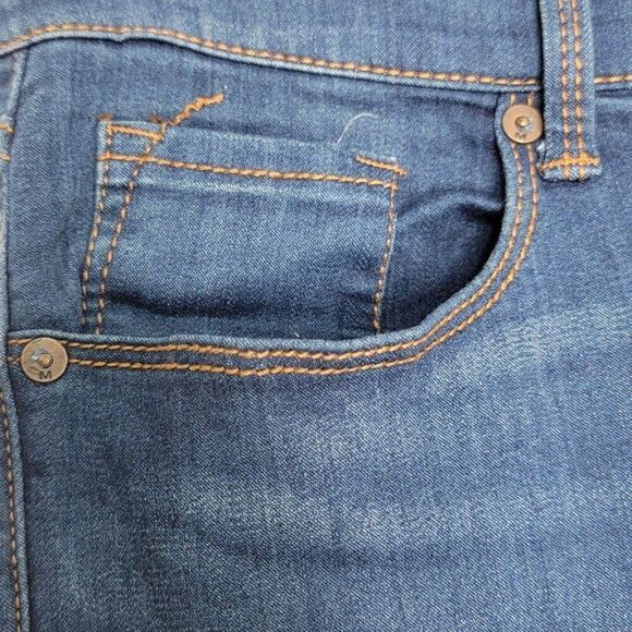 Massimo Women's Mid-Rise Skinny Jeans 12/31 Cotton Blend Denim 32x27 - Picture 7 of 10